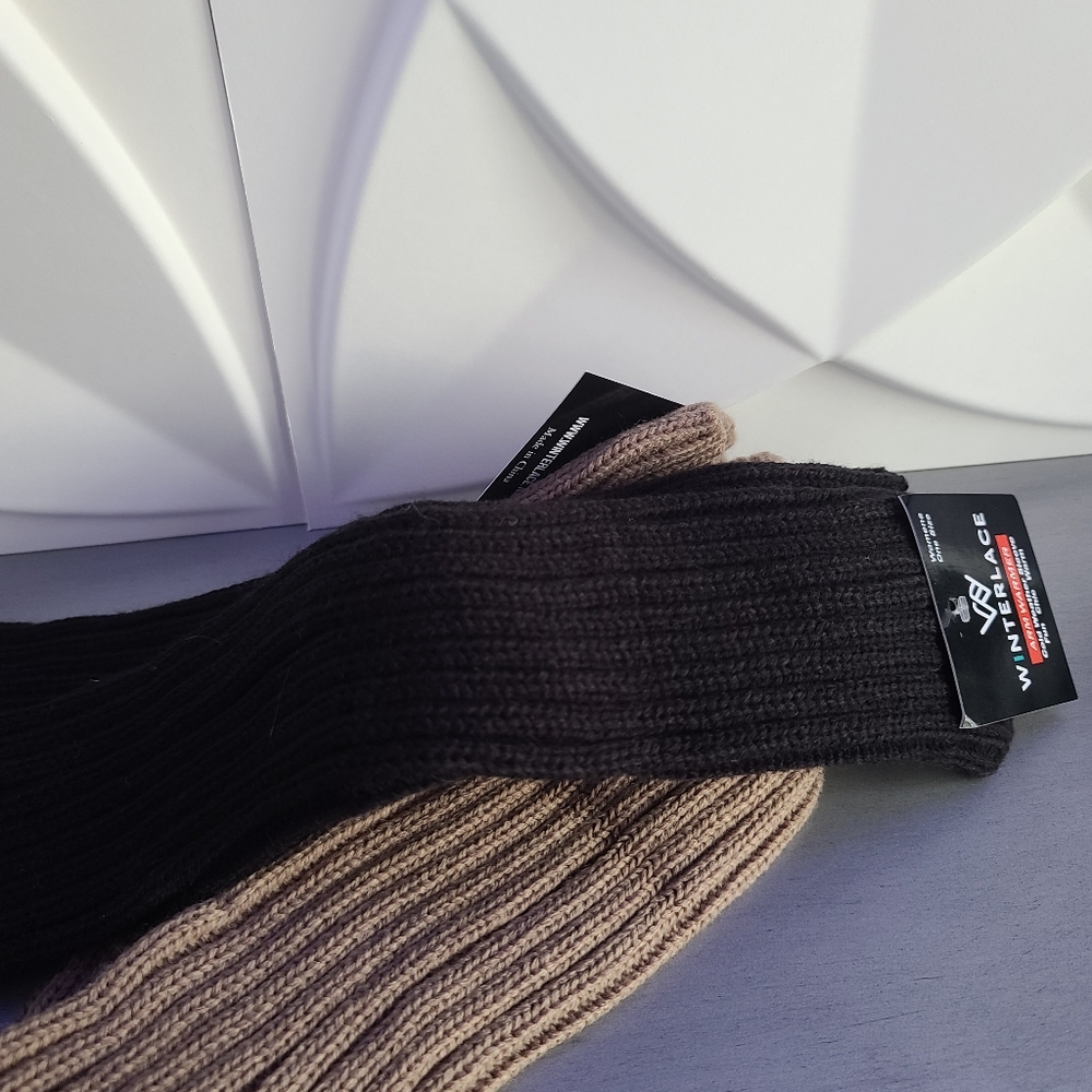 New 2 pc Arm Warmers Fingerless Gloves set